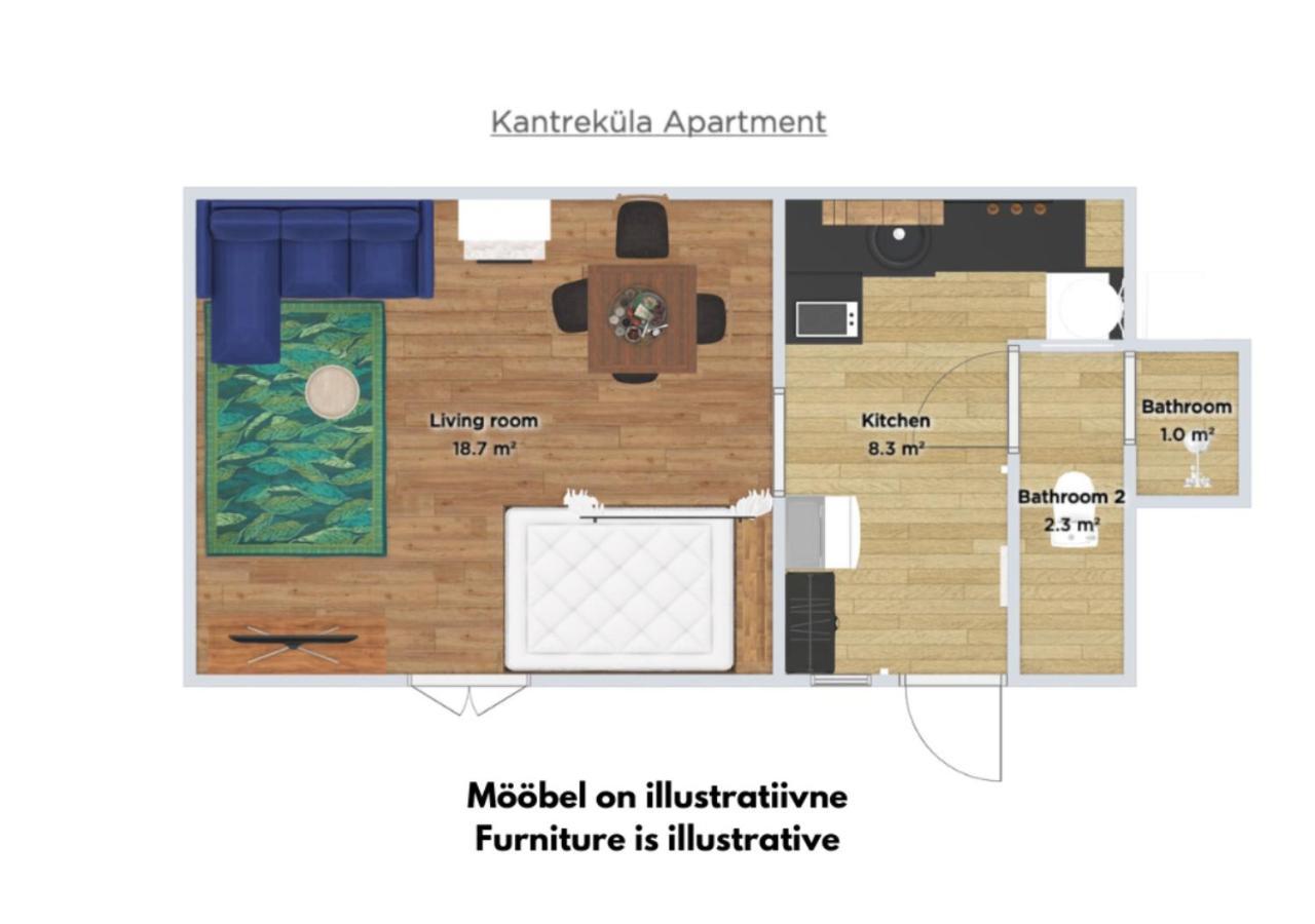 Kantrekuela Apartment Вильянди Экстерьер фото